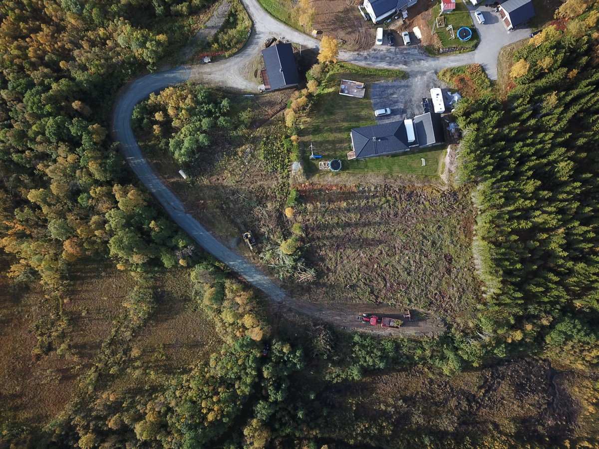 Skjermet område i bakkant av etablert boligfelt