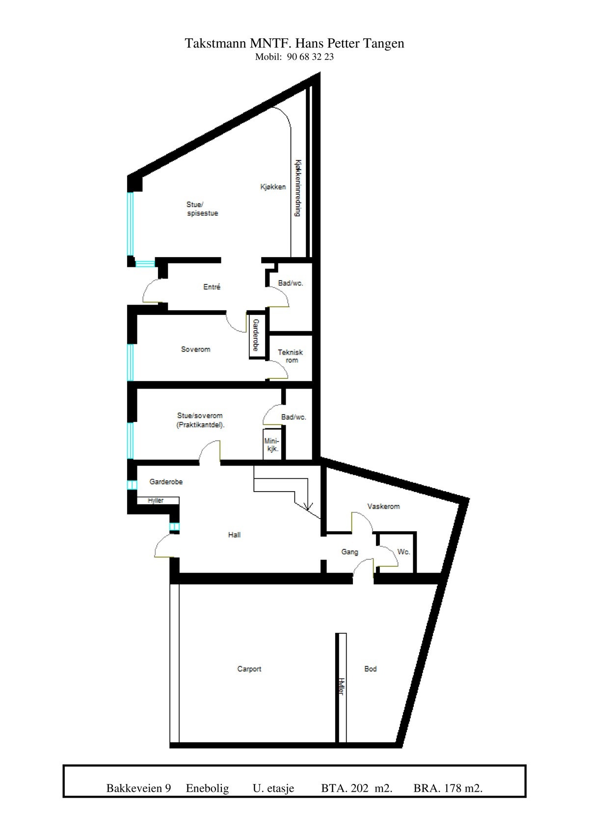Plantegning - U. etasje Galleribilde