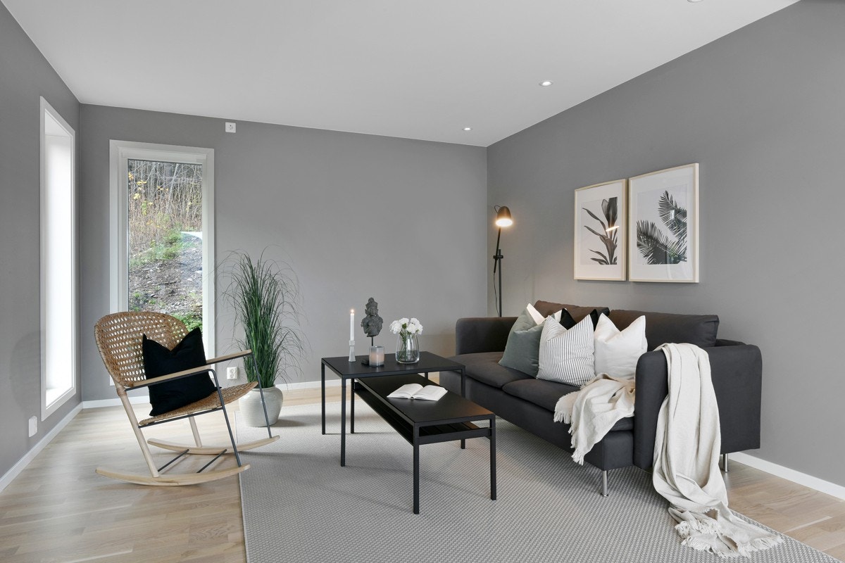 Hyggelig stue med god plass til møblering. Galleribilde
