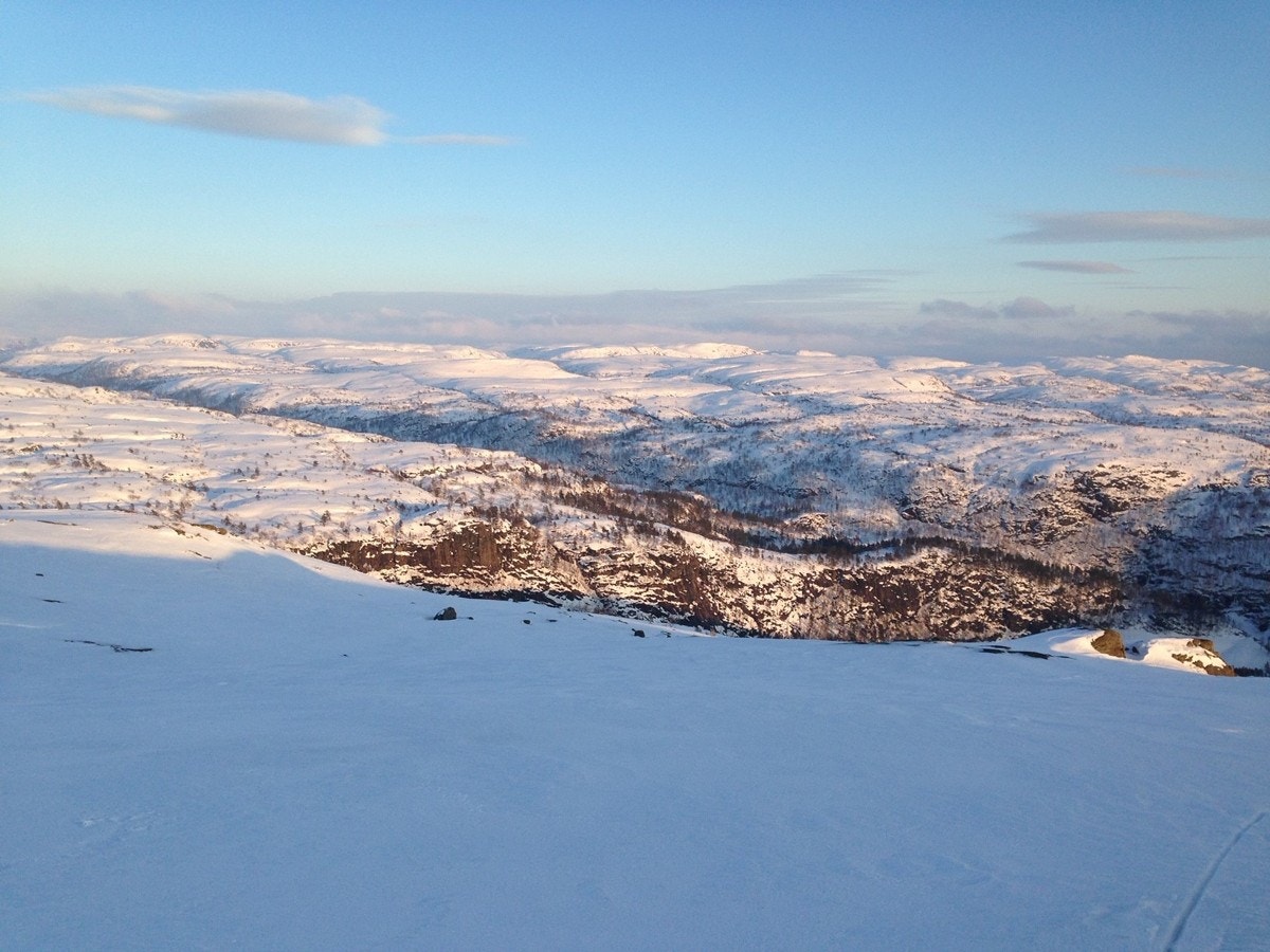 Her er man "top of the world" Galleribilde