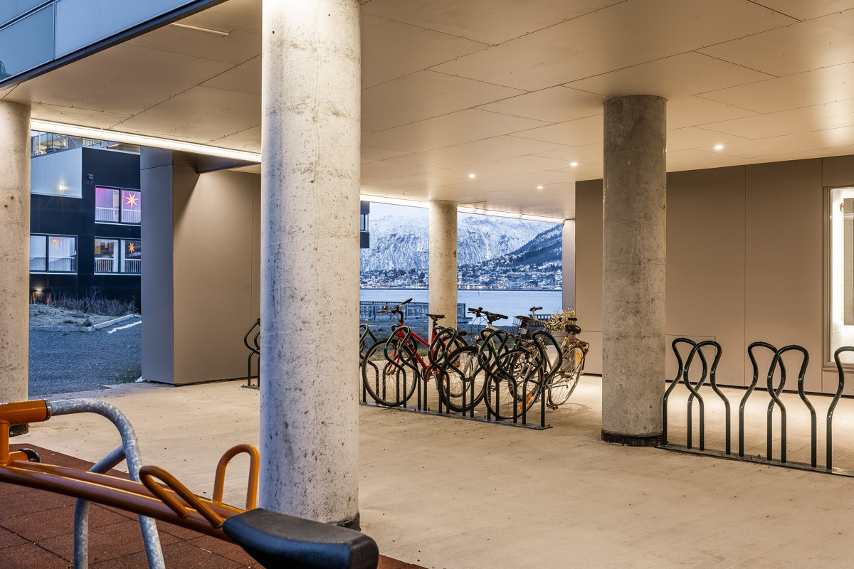 Overbygd sykkelparkering