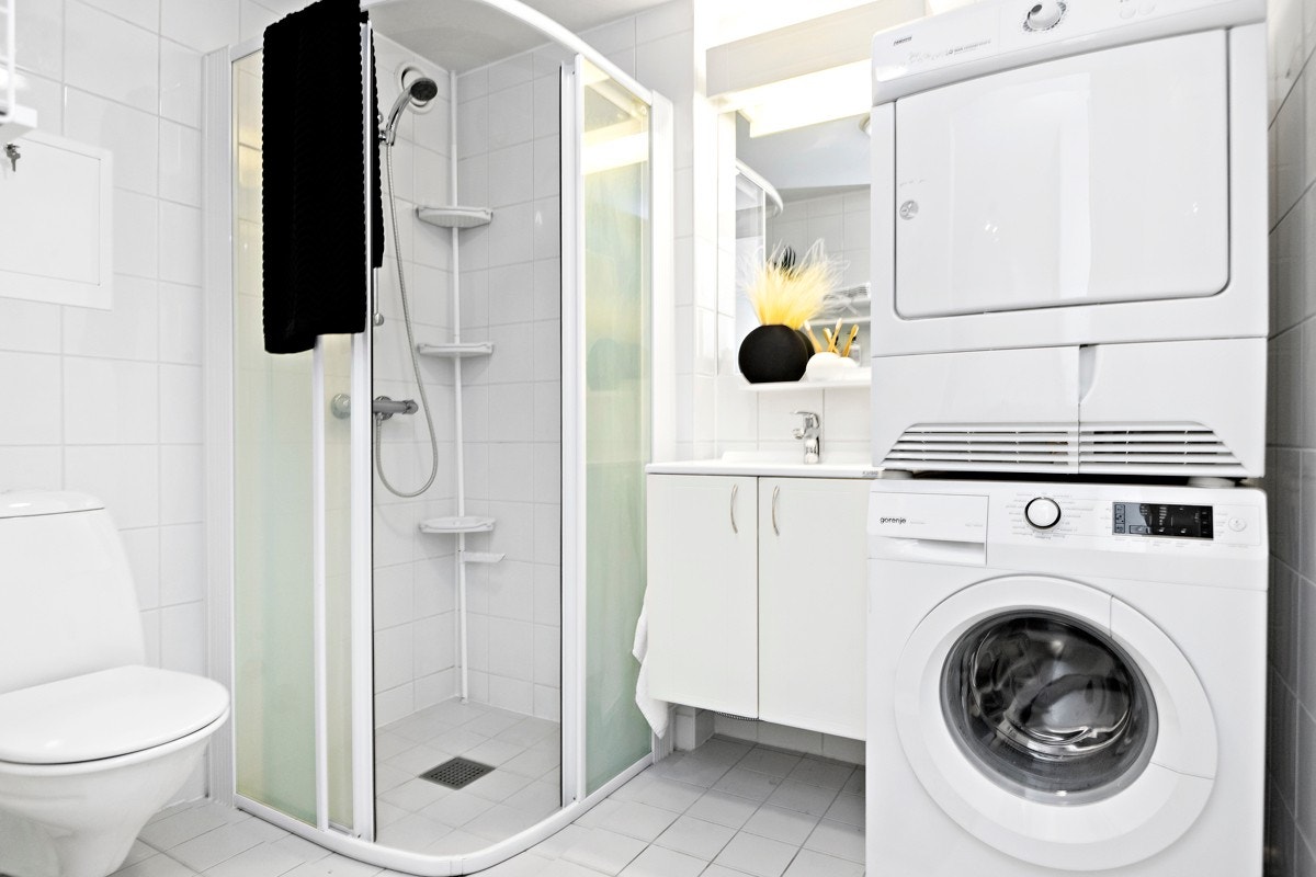 Tidløst flislagt bad Galleribilde