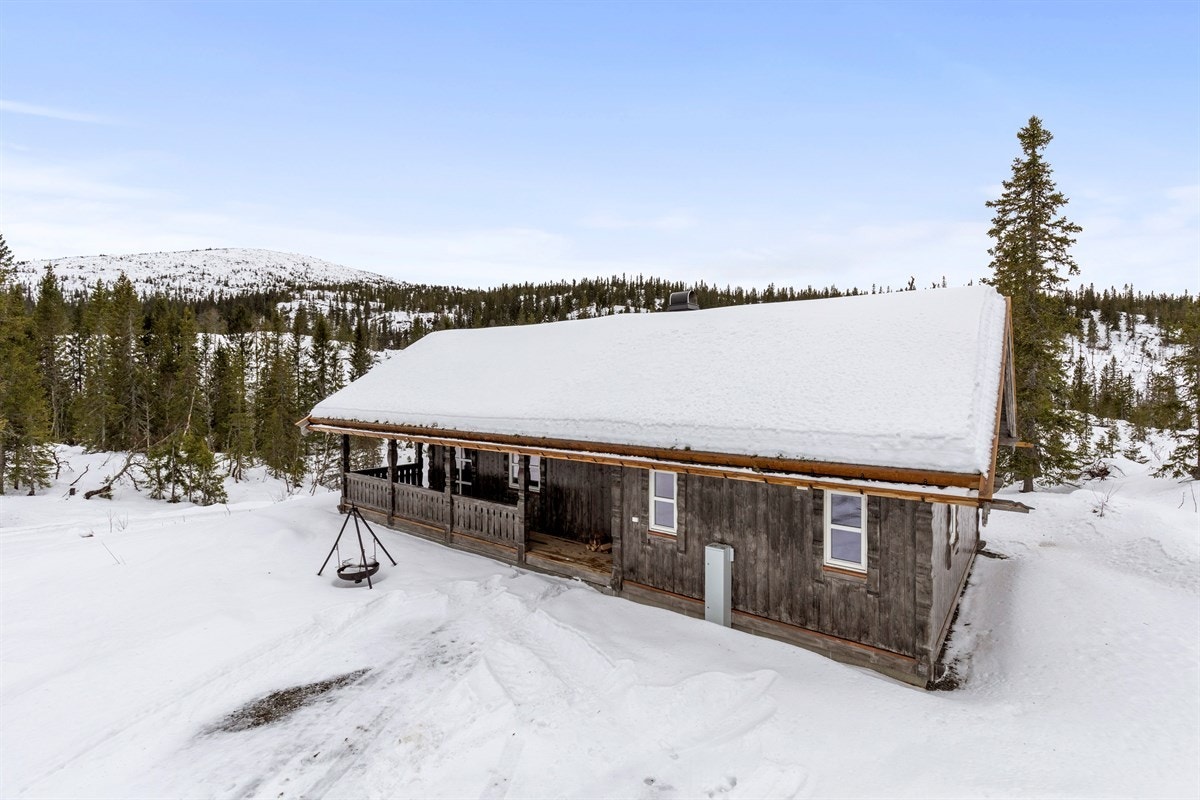 Hytta ble oppført i 2018 og har således lave omkostninger. Galleribilde