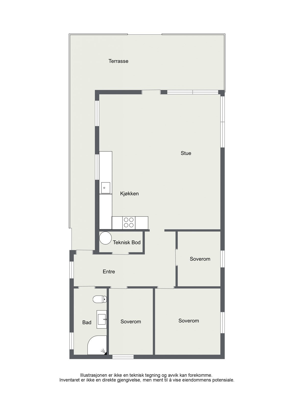 Plantegning Galleribilde