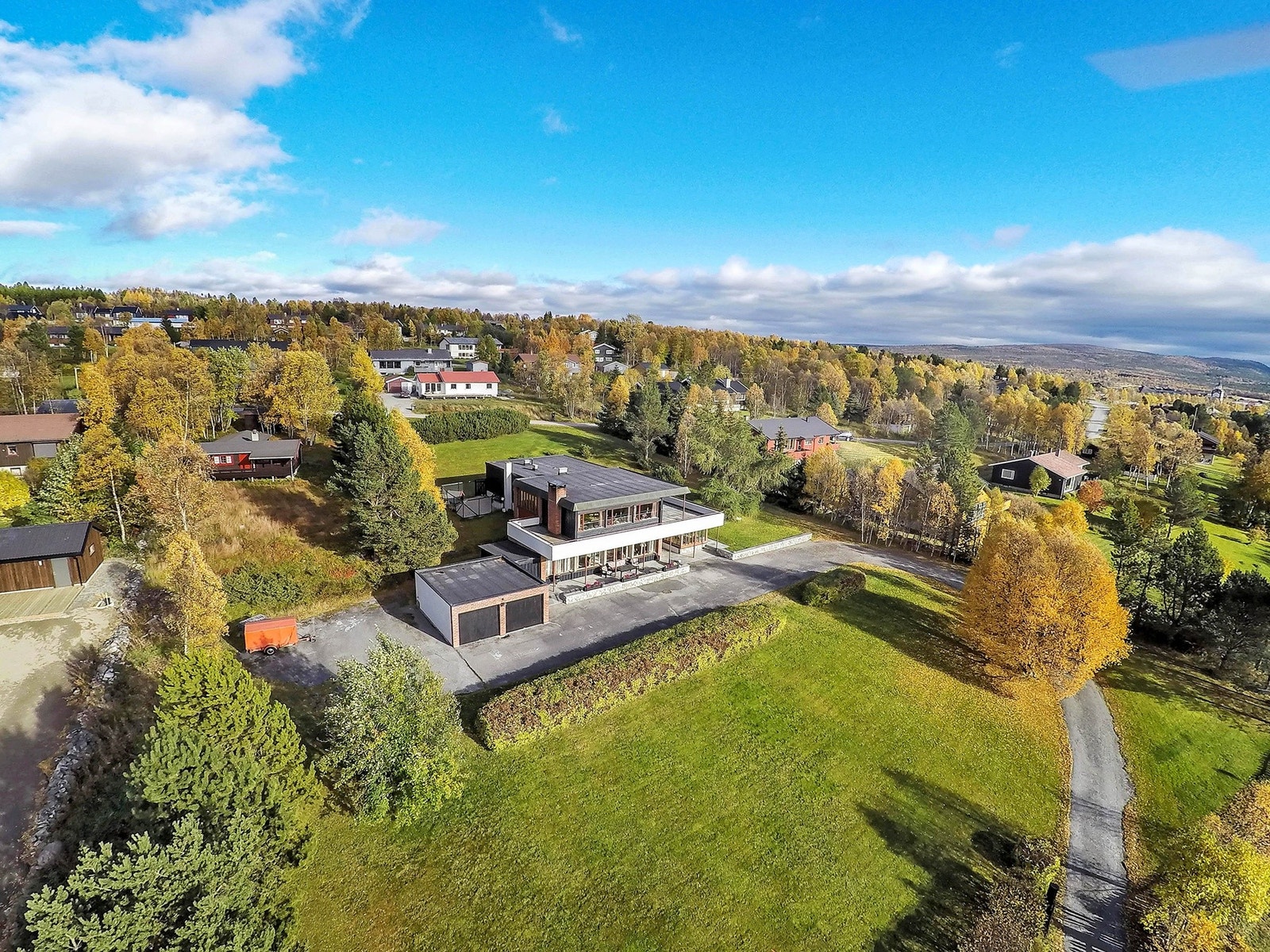 Dronebilde Galleribilde