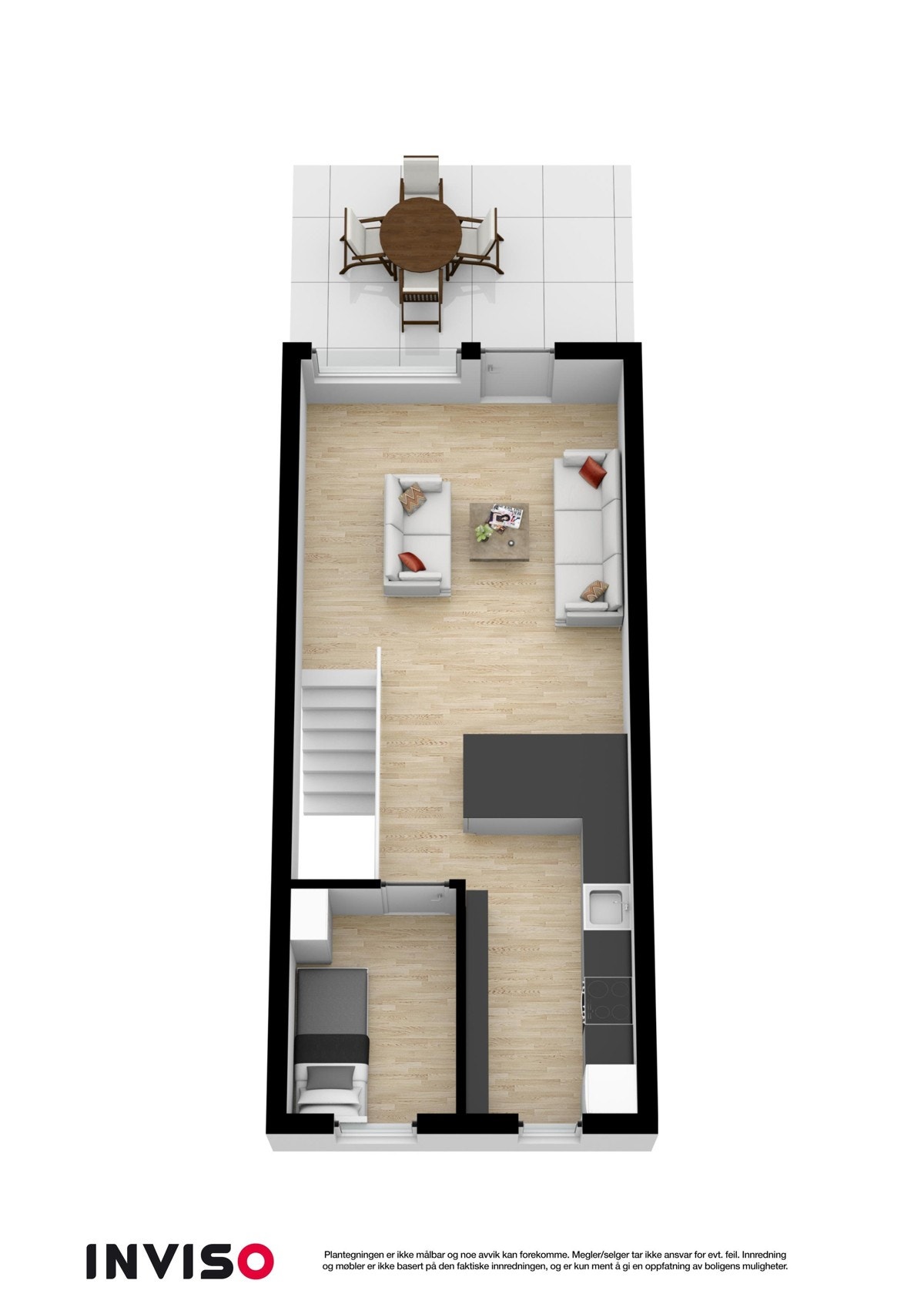 3D plantegning Galleribilde