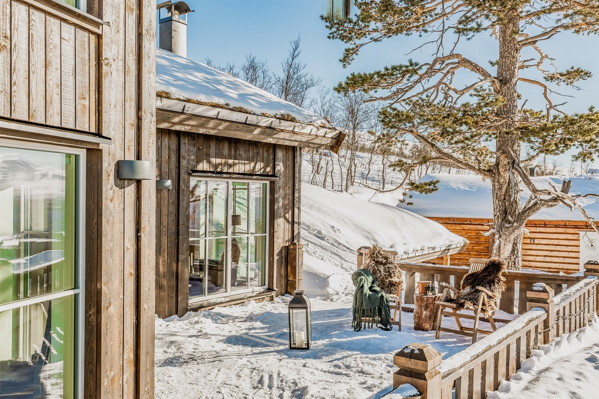 Terrasse med utgang fra stue