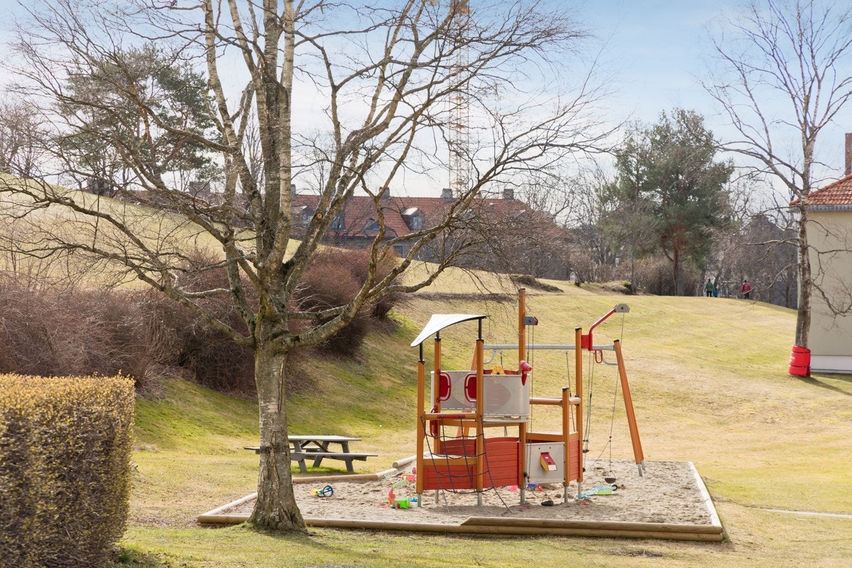 Området er svært barnevennlig. Galleribilde