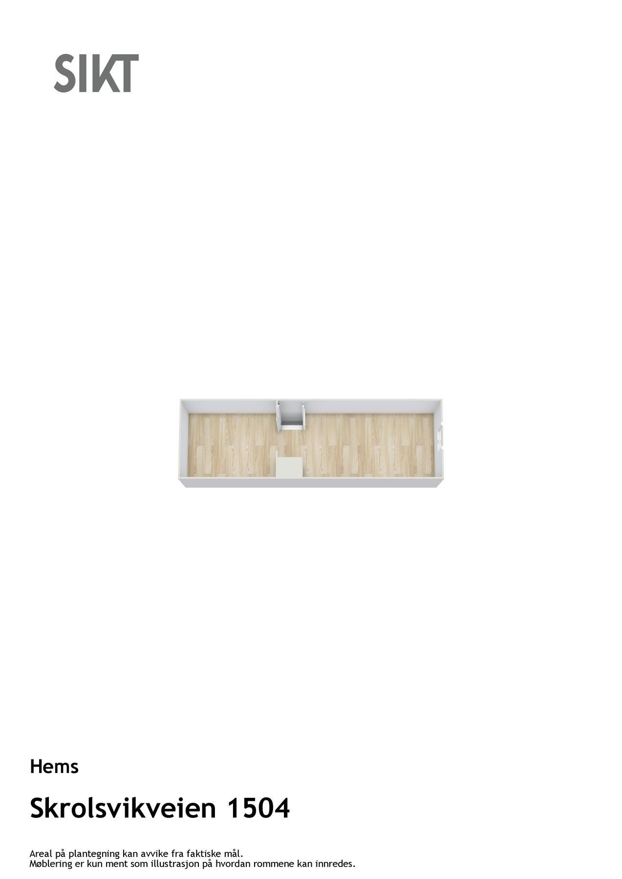 Floorplan letterhead - Skrolsvikveien 1504 - Hems - 3D Floor Plan Galleribilde