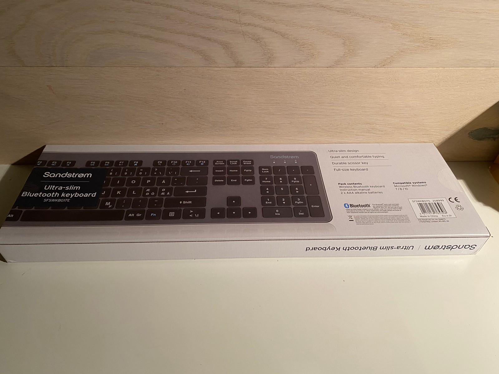 Sandstrøm Bluetooth Slim trådløst tastatur | FINN.no Sandstrøm Bluetooth trådløst tastatur | FINN.no