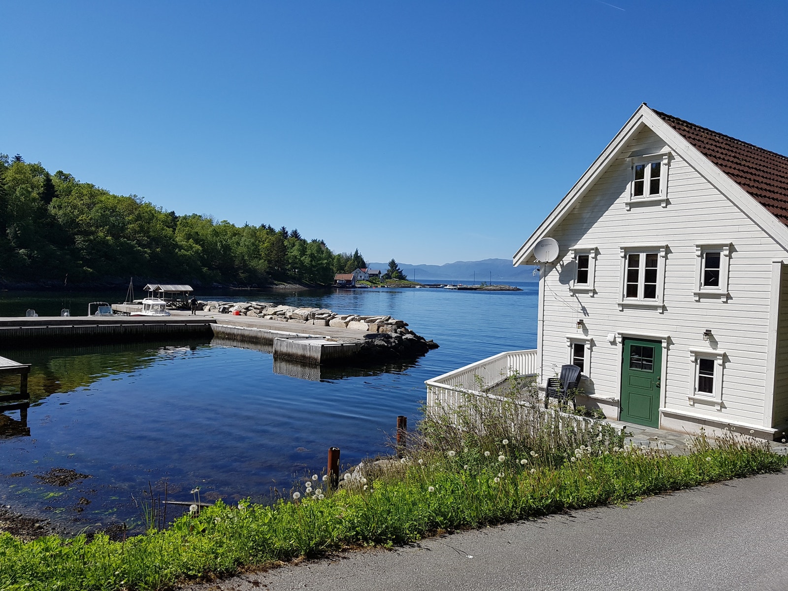 Plassering helt i vannkanten Galleribilde