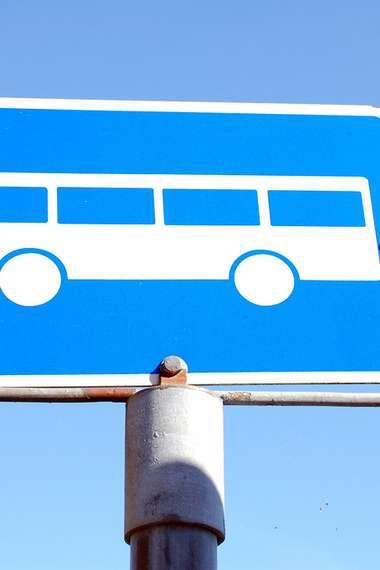 200 meter å gå til busstoppet Galleribilde