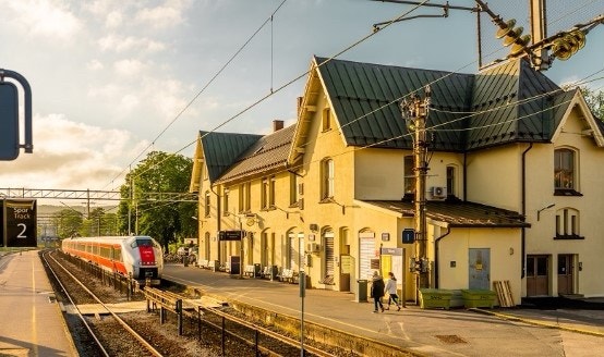 3 km. til jernbanestasjonen i Moss Galleribilde