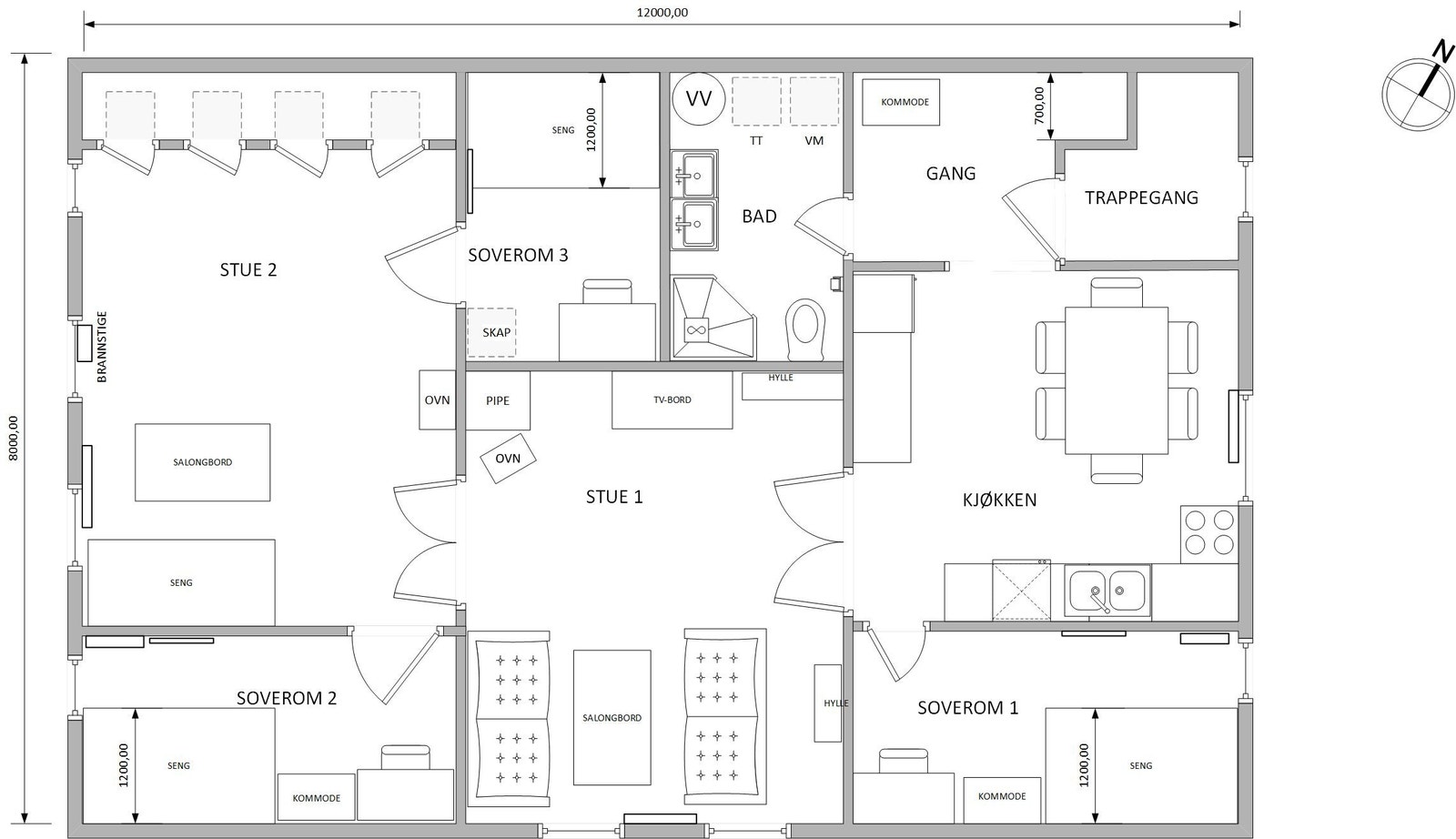 Planløsning. Galleribilde