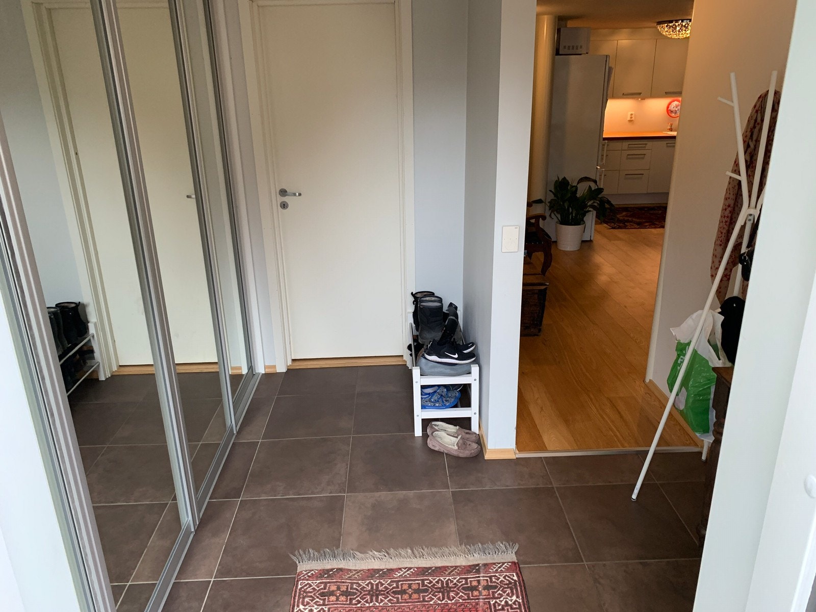 Inngangsparti med speilskap / Entrance with mirror cabinet Galleribilde