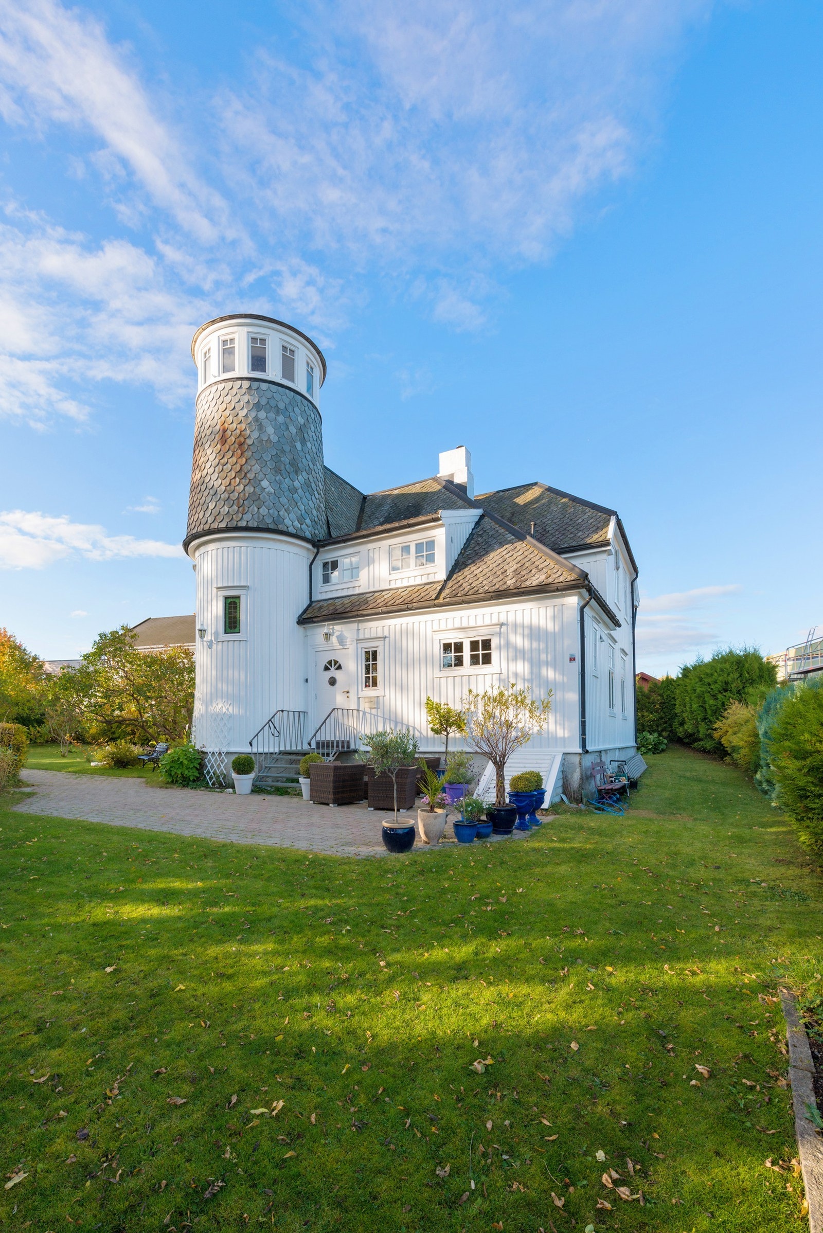 Huset ble bygget som sommerresidens i 1917. Galleribilde