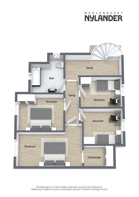 Planskisse - 2. etasje Galleribilde