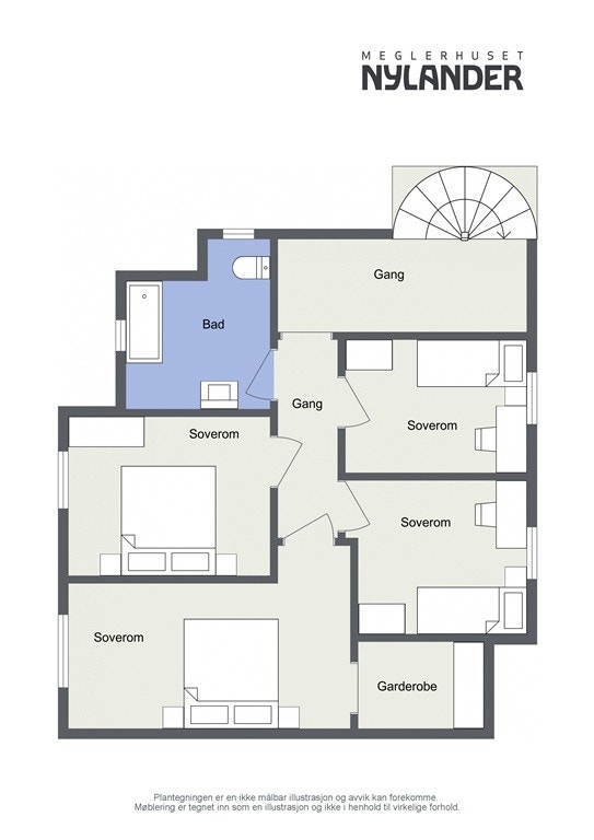 Floorplan letterhead - Fagerheim alle 85 - 2. Etasje - 2D Floor Plan Galleribilde