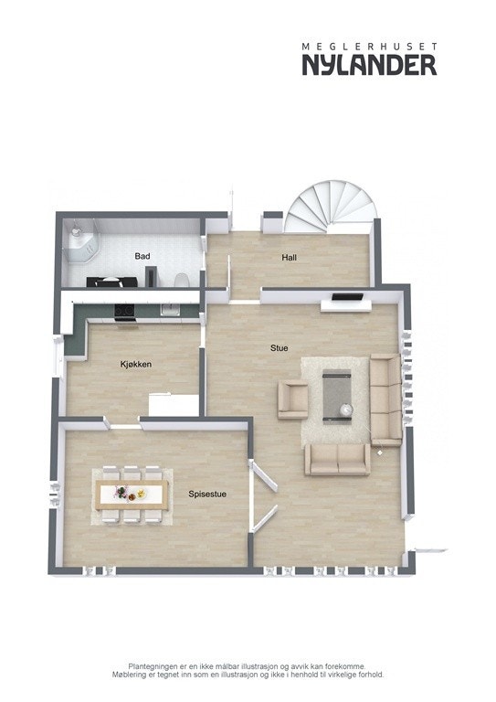 Planskisse - 1. etasje Galleribilde