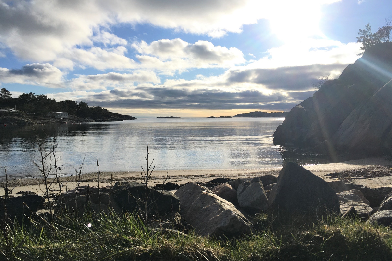 Badestrand ved Breivik Camping Galleribilde