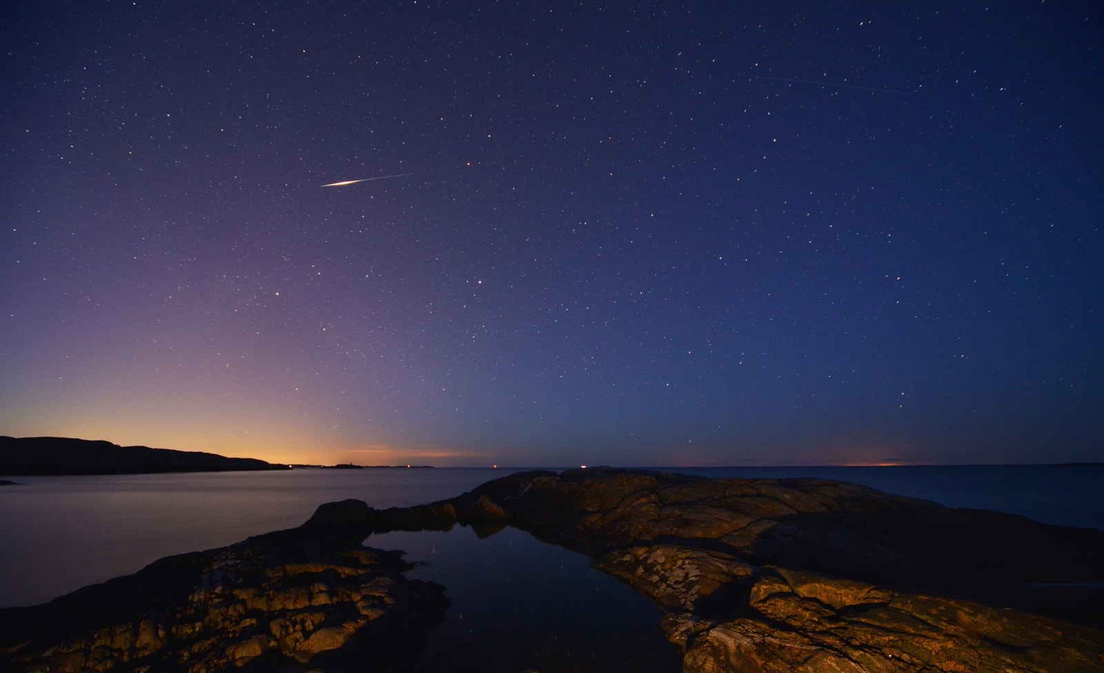 Sommernatt i Homborsund Galleribilde