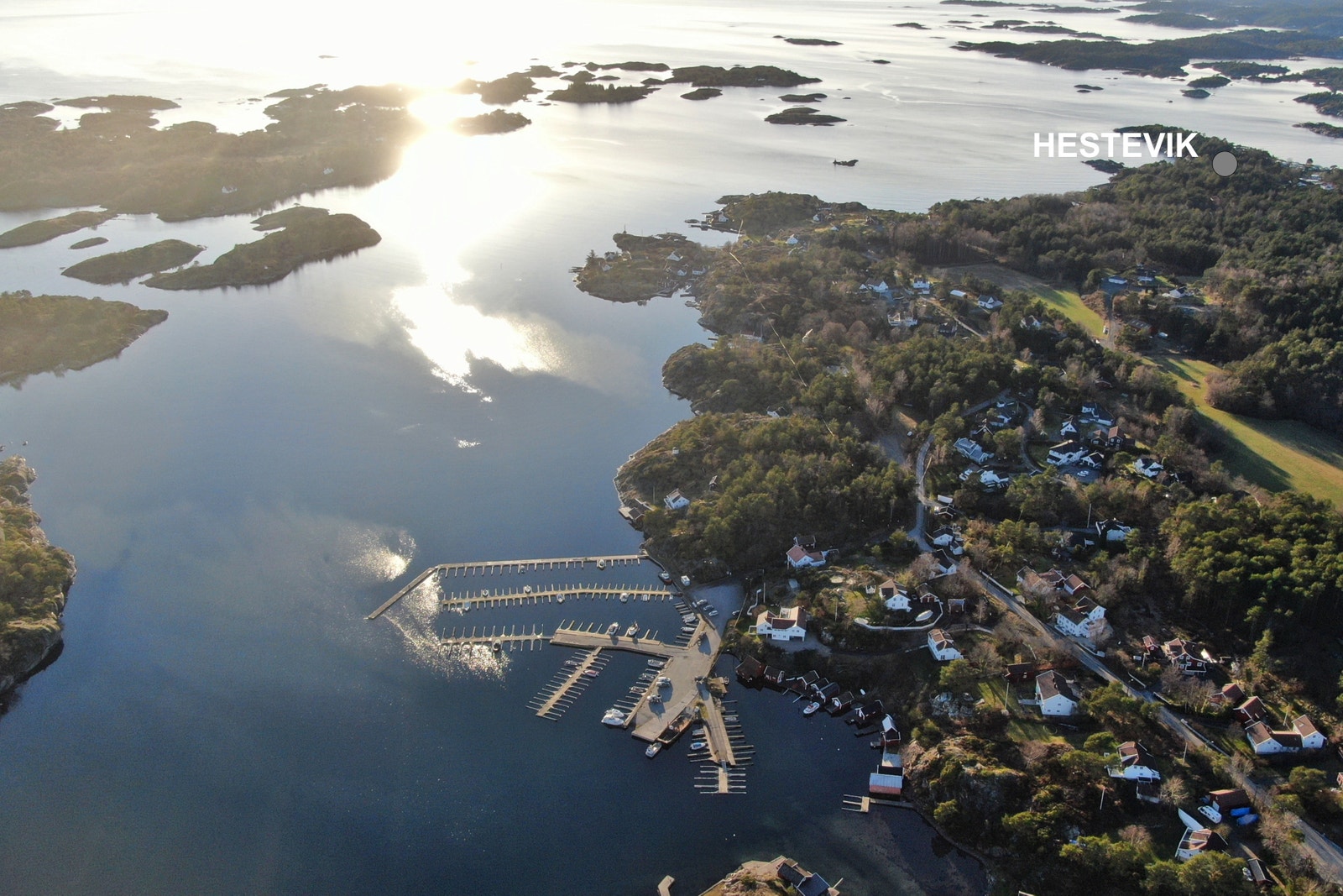 Oversiktsbilde over Homborsund Galleribilde