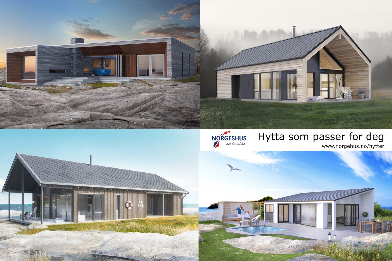 Forslag til hytter - se flere på www.norgeshus.no/hytter Galleribilde