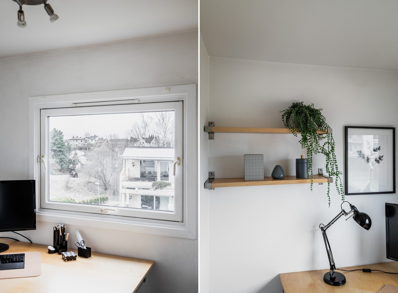 Hyggelig og luftig utsyn fra vinduet. Galleribilde