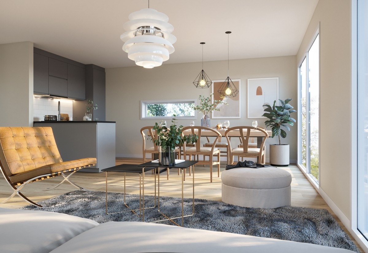 Stue/kjøkken. Galleribilde