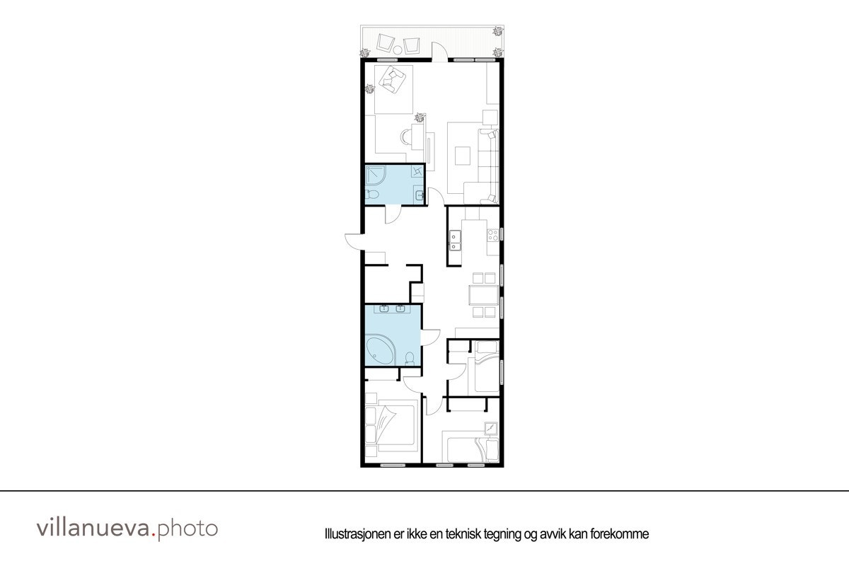 Plantegning Hovseterveien 98 Galleribilde
