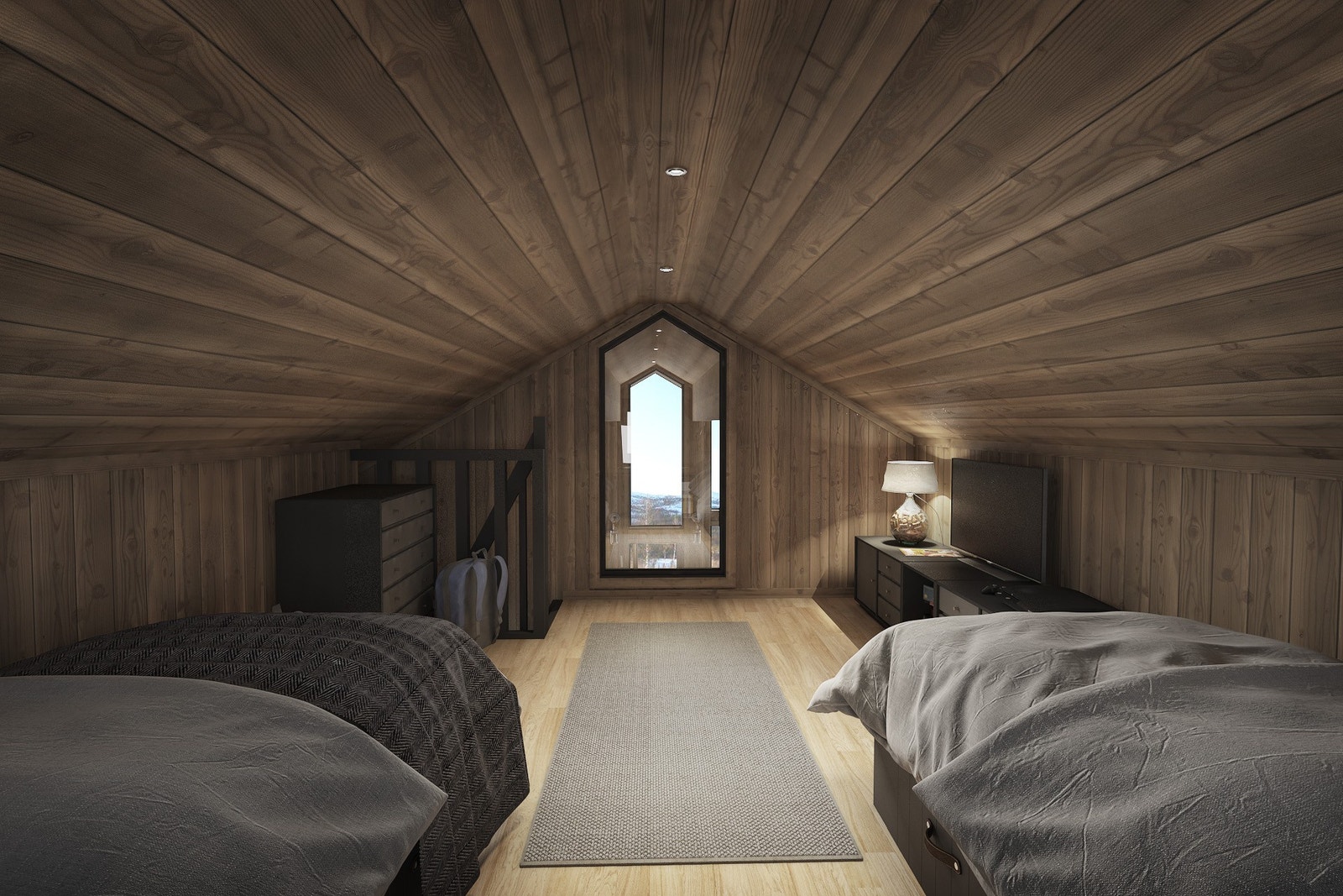 Illustrasjons bilde sov hems Galleribilde