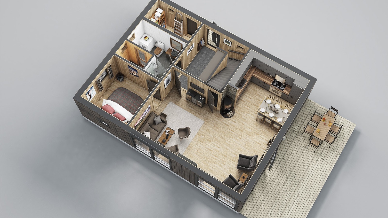 Planløsning 1. etasje Galleribilde