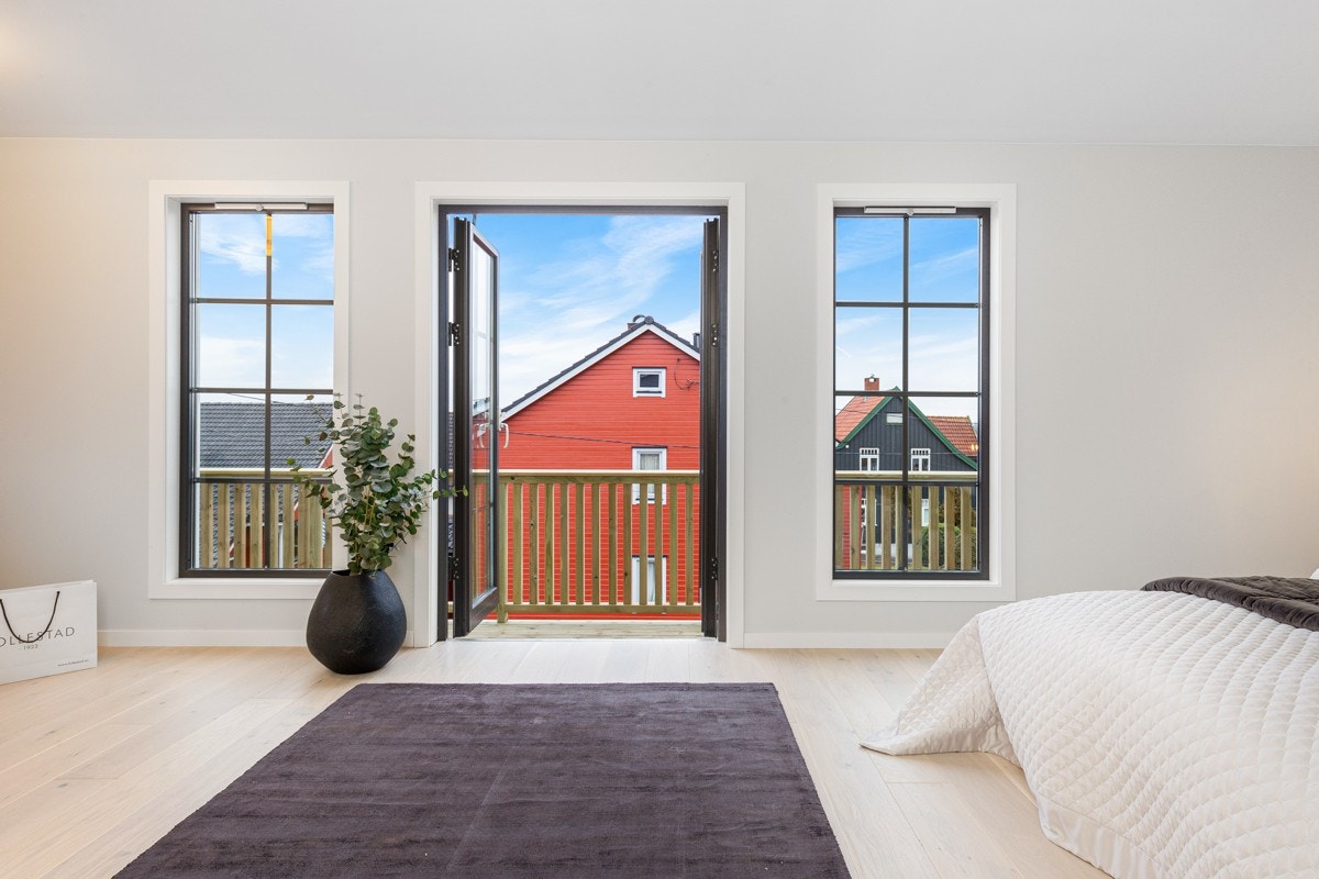 Hovedsoverommet er særdeles lyst og luftig. Galleribilde