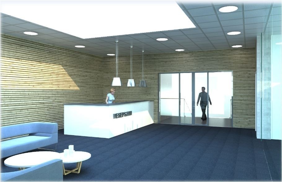 Illustrasjon - resepsjonsområde Galleribilde