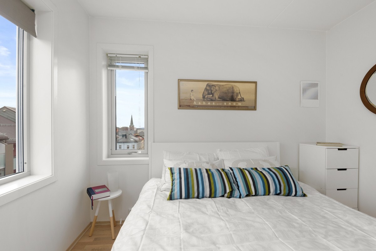 - Vindusflater i to retninger gir rommet et pent og naturlig lysinnslipp - Galleribilde