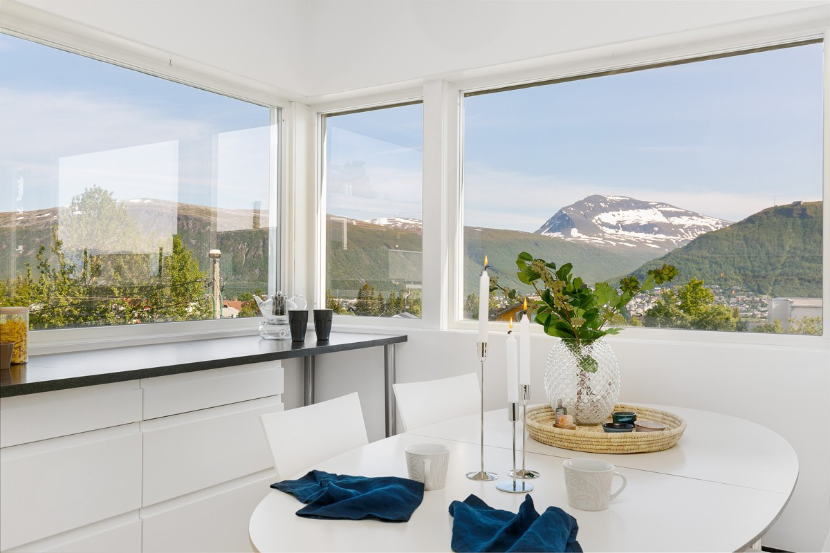 Nydelig utsikt fra spiseplass