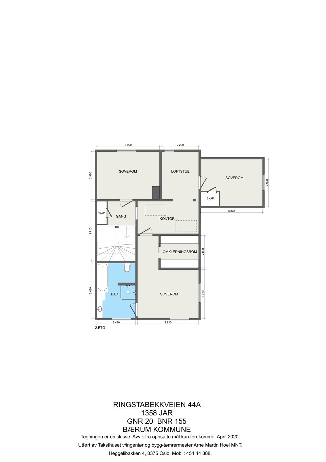 Plantegning 2.Etg Galleribilde