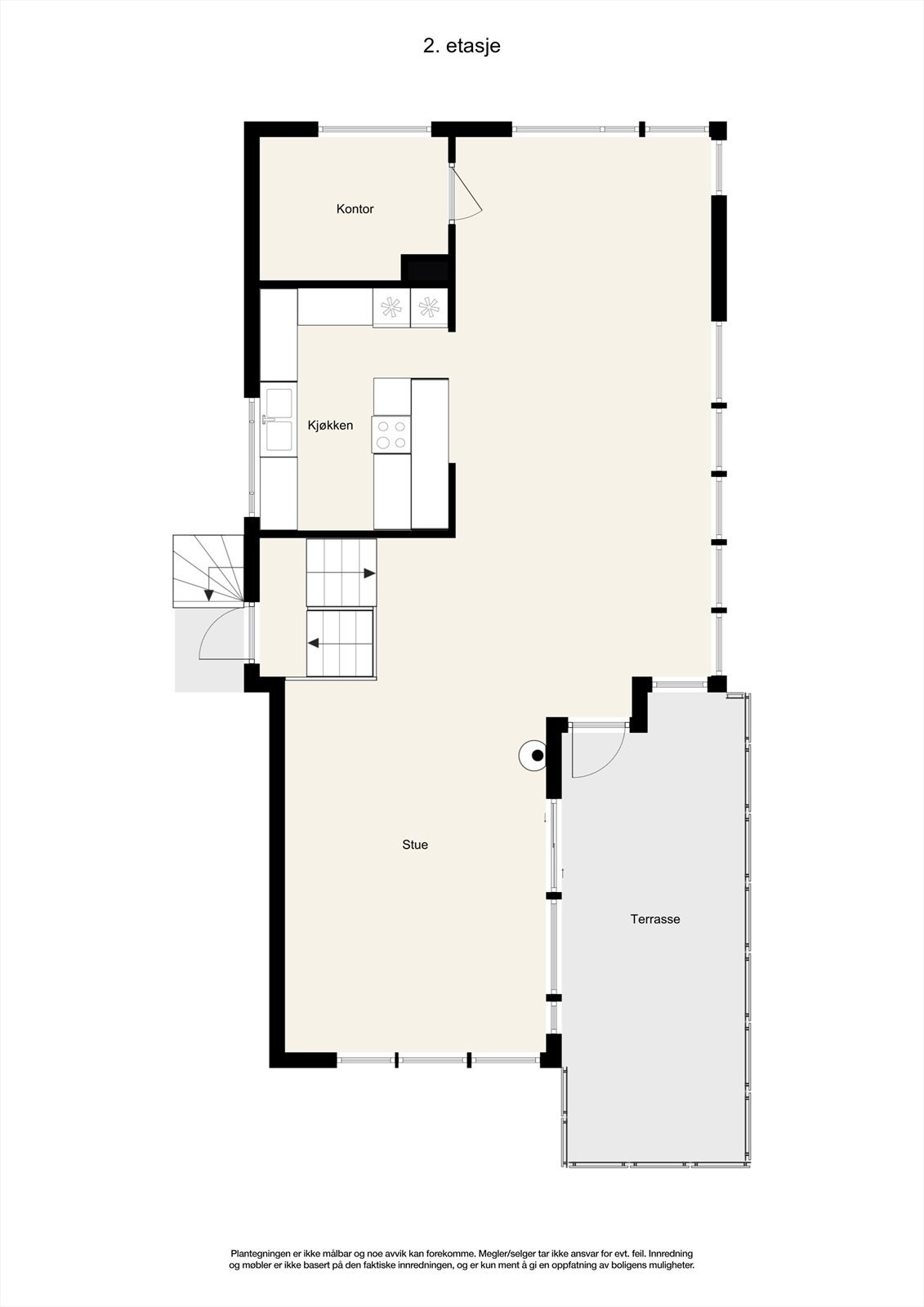 Plantegning 2.etg. Galleribilde
