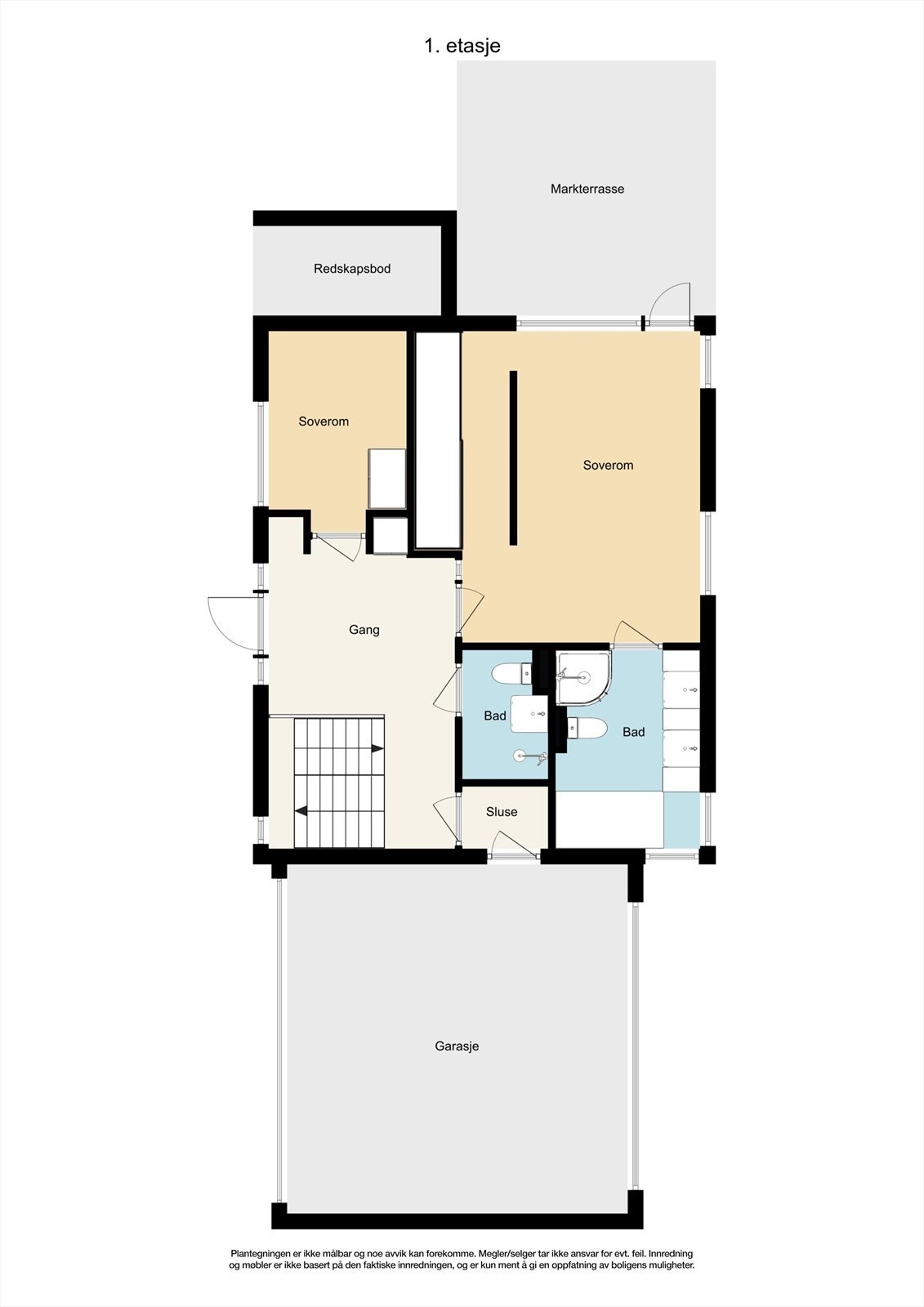 Plantegning 1.etg. Galleribilde