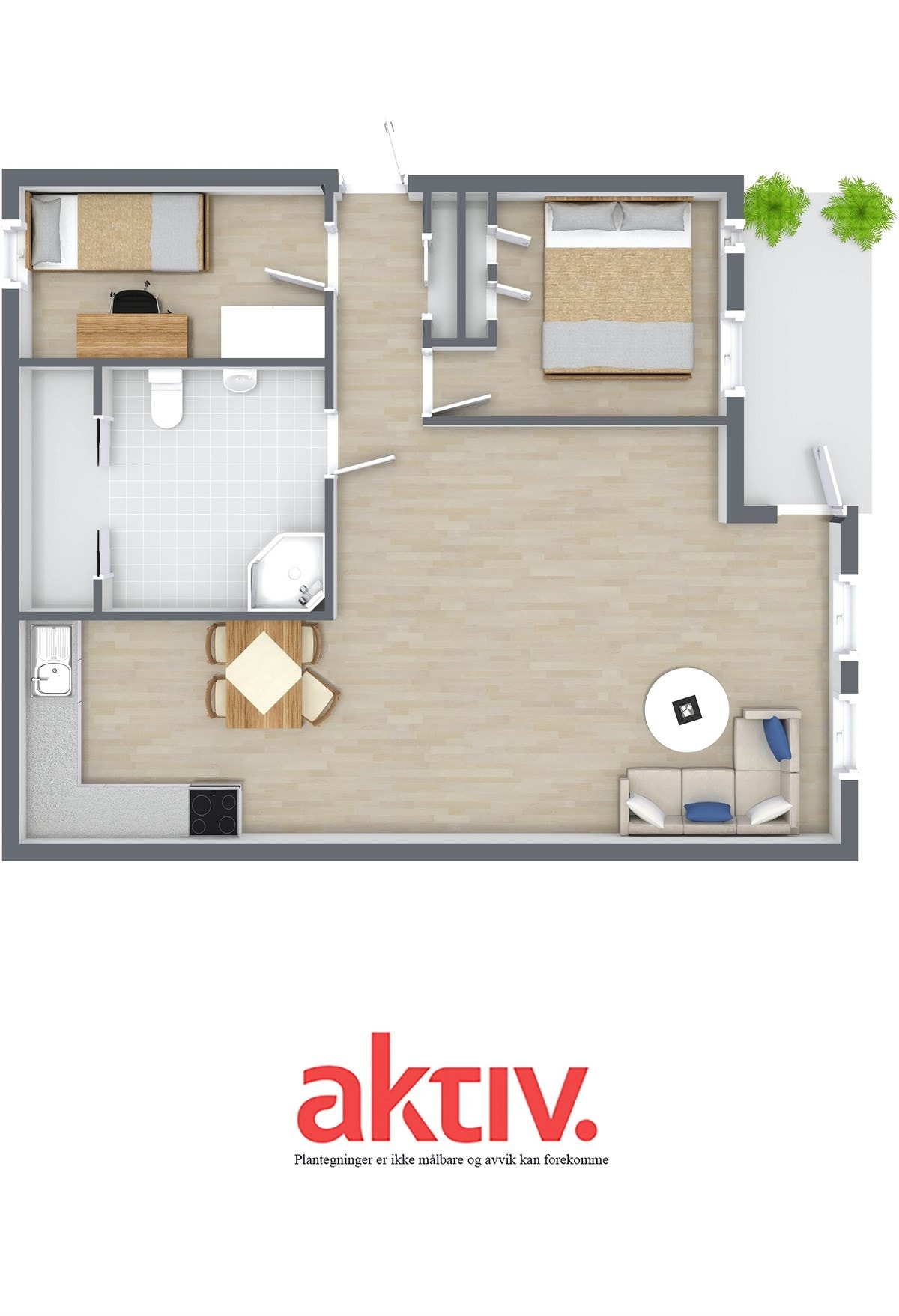 RoomSketcher 3D Floor Plan Galleribilde