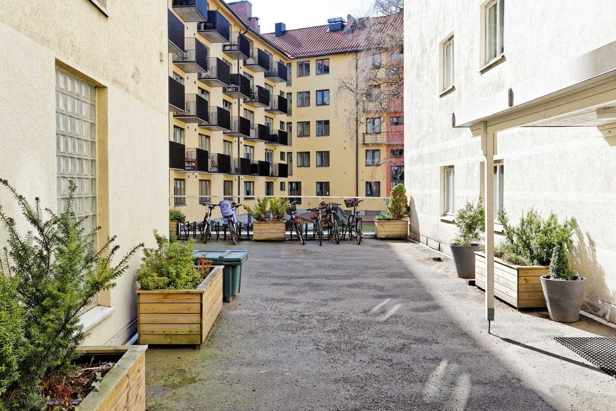 Bakgård Galleribilde