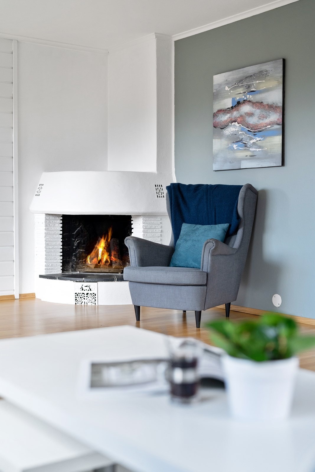 Koselig peis som varmer godt på kalde dager. Galleribilde