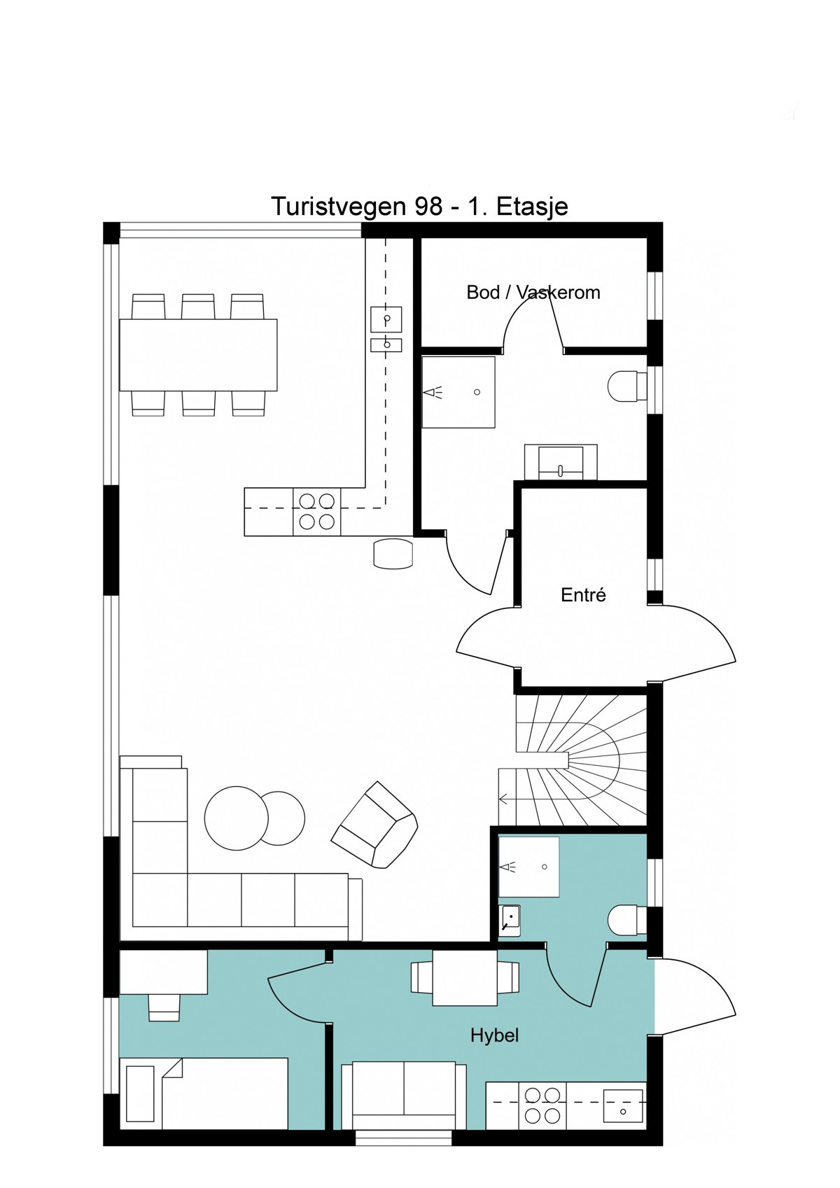 Planskisse 1. etasje