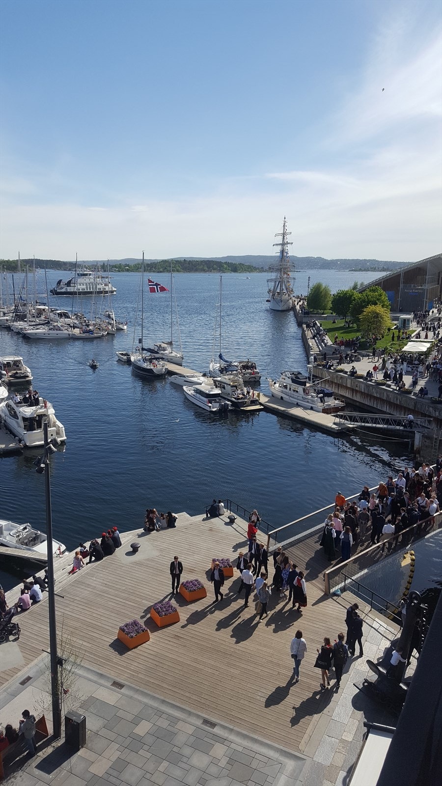 Utsikt fra balkongen. Galleribilde