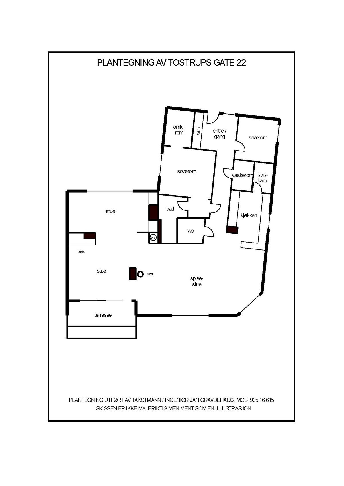Plantegning Galleribilde