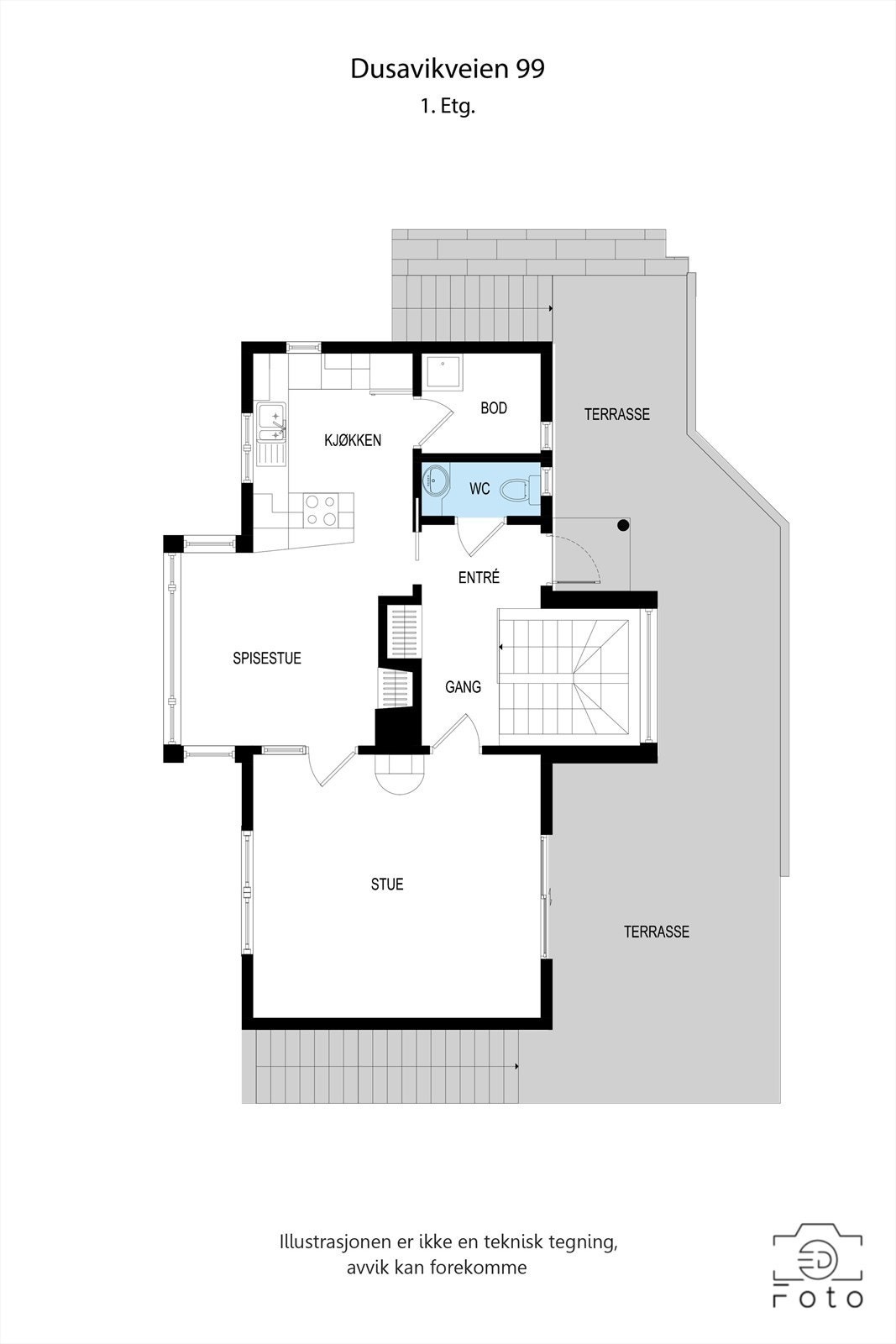 Plantegning 1.etasje Galleribilde