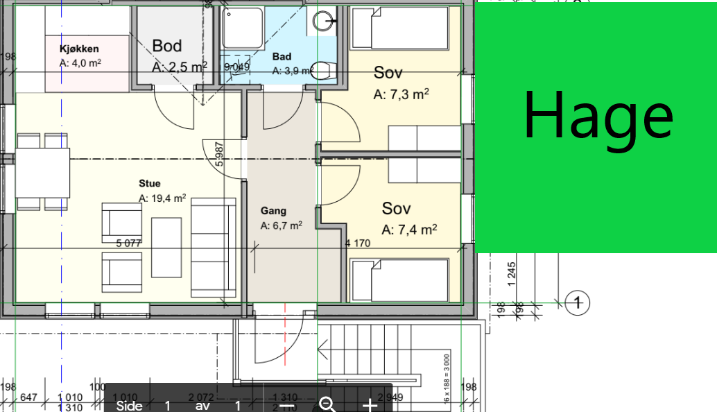 Plantegning Galleribilde