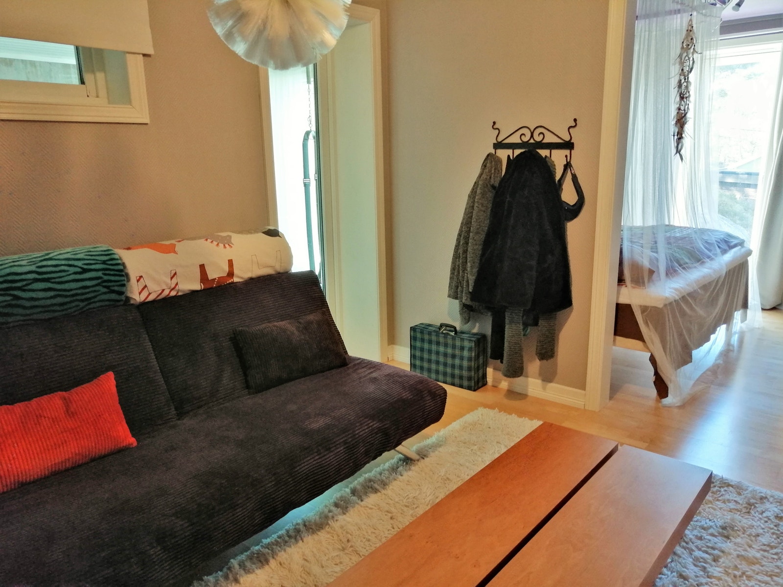 soverom 2 har også en sovesofa som kan legges flat Galleribilde