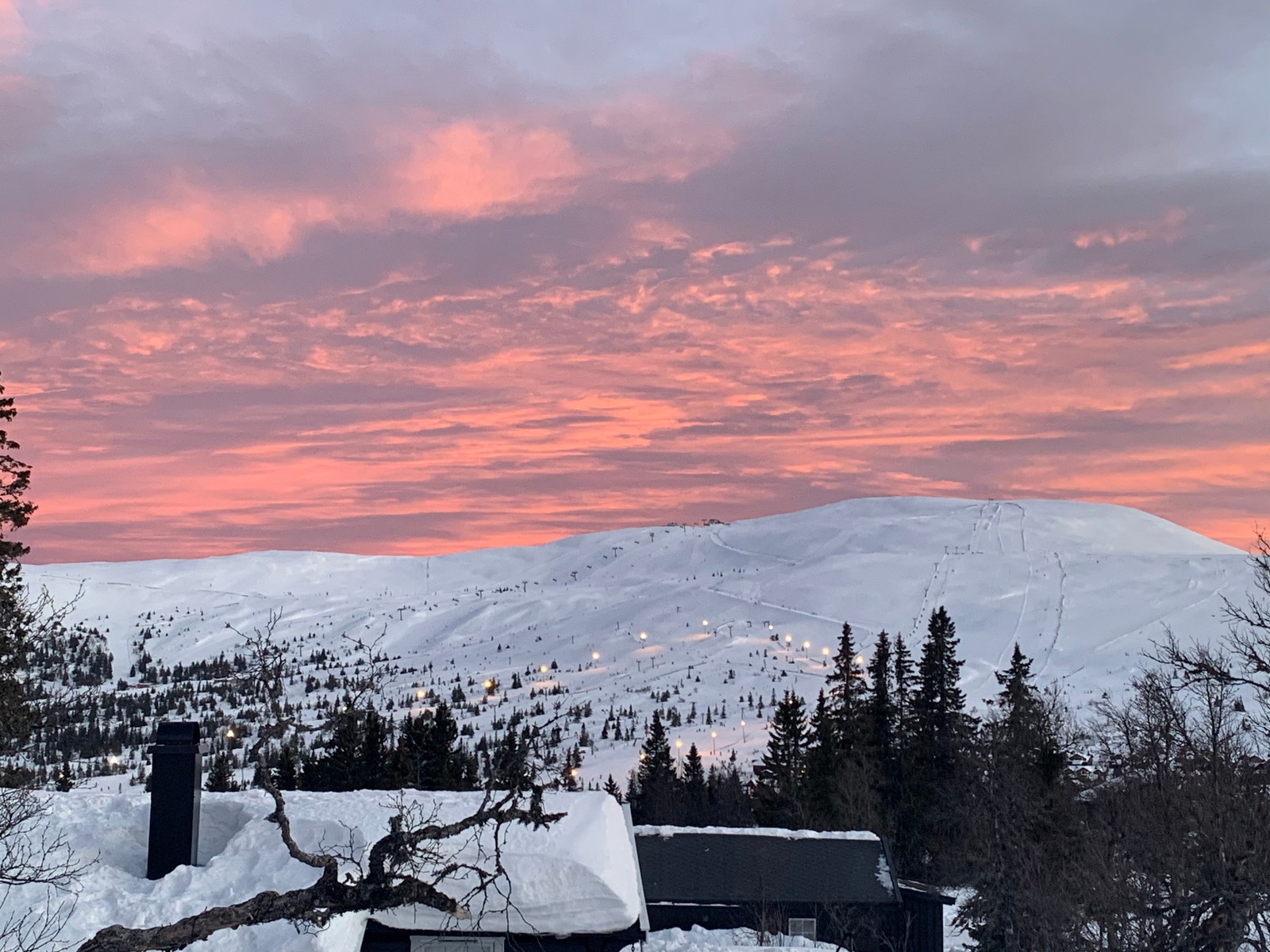 Trysilfjellet, utsikt fra terrassen Galleribilde