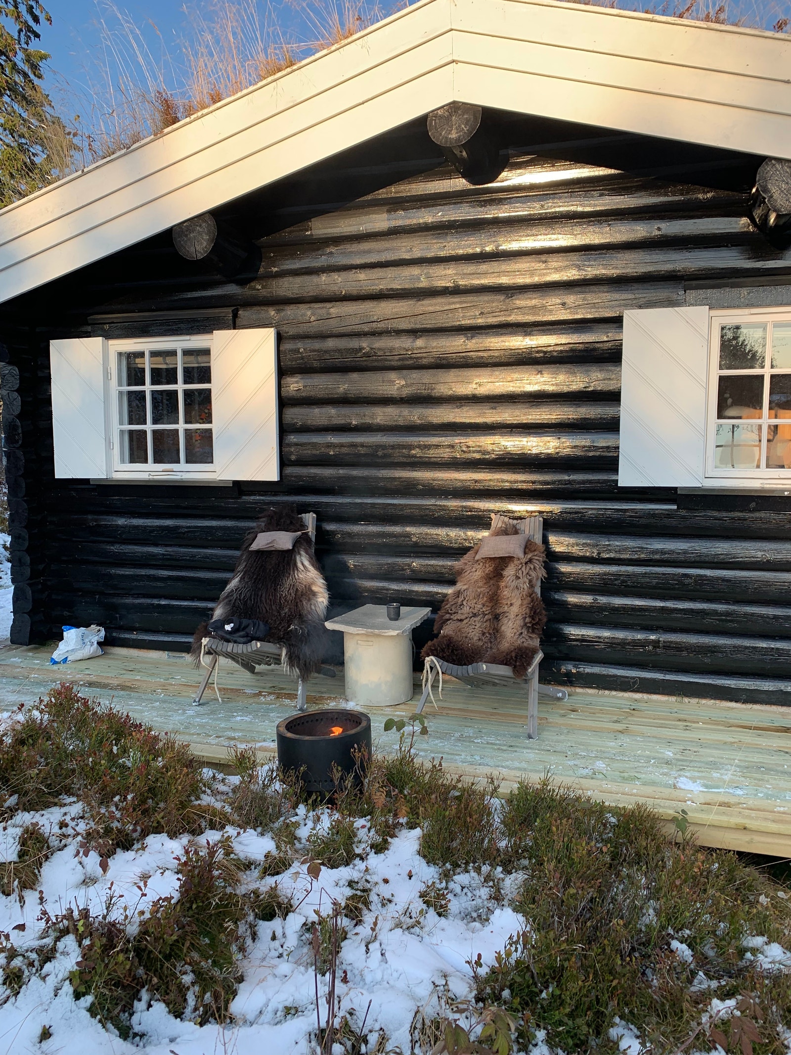 Terrasse med ettermiddagssol Galleribilde